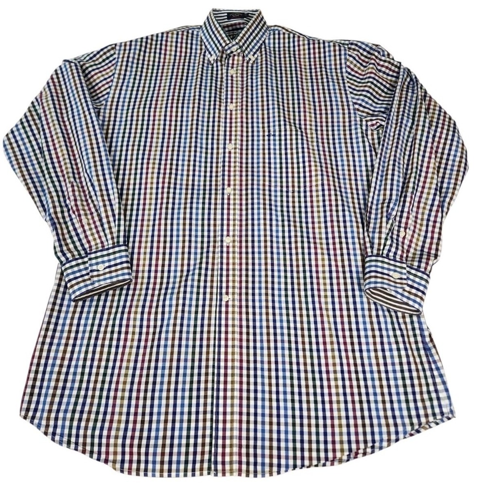 PAUL AND SHARK Yachting Multicolor Long Sleeve Button Down Shirt - Men's Size 46